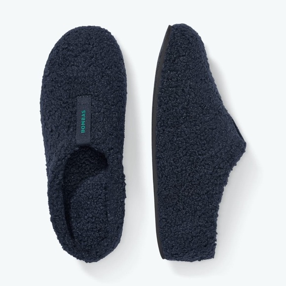 Bombas Men’s Sunday Slippers - Navy Blue - Size Men’s 11 - Fuzzy - Picture 1 of 11